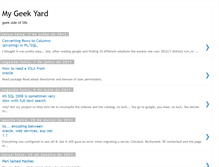 Tablet Screenshot of mygeekyard.blogspot.com