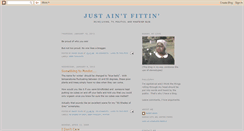 Desktop Screenshot of justaintfittin.blogspot.com