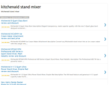 Tablet Screenshot of kitchenaidstandmixerreviewed.blogspot.com