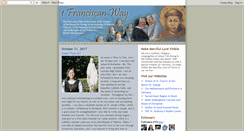 Desktop Screenshot of 1franciscanway.blogspot.com