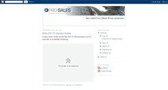 Desktop Screenshot of pro-sales.blogspot.com