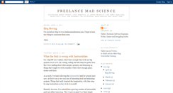 Desktop Screenshot of freelancemadscience.blogspot.com