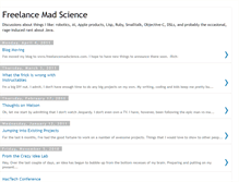 Tablet Screenshot of freelancemadscience.blogspot.com