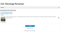 Tablet Screenshot of infopertanian.blogspot.com