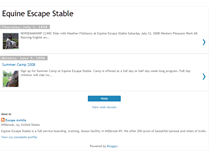 Tablet Screenshot of equineescape.blogspot.com