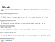 Tablet Screenshot of flickaday.blogspot.com