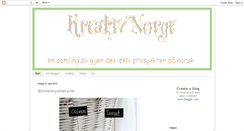 Desktop Screenshot of kreativnorge.blogspot.com