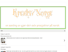 Tablet Screenshot of kreativnorge.blogspot.com