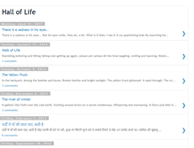 Tablet Screenshot of halloflife.blogspot.com