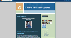 Desktop Screenshot of lamujerenelhaiku.blogspot.com