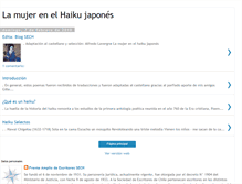 Tablet Screenshot of lamujerenelhaiku.blogspot.com