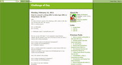 Desktop Screenshot of challengeofday.blogspot.com