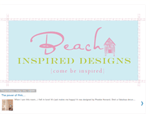 Tablet Screenshot of beachinspireddesigns.blogspot.com