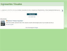 Tablet Screenshot of ingresantesvisuales.blogspot.com