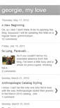 Mobile Screenshot of georgiemylove.blogspot.com