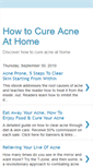 Mobile Screenshot of howtocureacneathome.blogspot.com