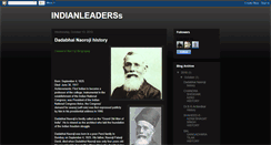 Desktop Screenshot of indianleaders.blogspot.com