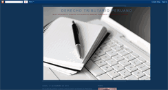 Desktop Screenshot of derechotributarioperuano.blogspot.com