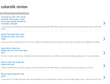 Tablet Screenshot of colorsilk-revlon-o.blogspot.com