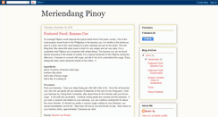 Desktop Screenshot of meriendangpinoy.blogspot.com