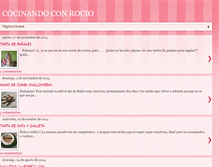 Tablet Screenshot of cocinandoconrocio.blogspot.com