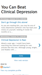 Mobile Screenshot of clinicaldepressionisreal.blogspot.com