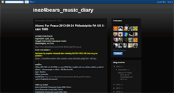 Desktop Screenshot of inez4bears.blogspot.com