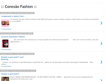 Tablet Screenshot of conexao-fashion.blogspot.com