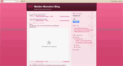Desktop Screenshot of maidenmonsters.blogspot.com