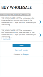 Mobile Screenshot of buywholesale.blogspot.com