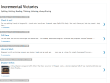 Tablet Screenshot of incrementalvictories.blogspot.com