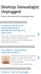 Mobile Screenshot of desktopgenealogistunplugged.blogspot.com