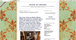 Desktop Screenshot of bankofbooks.blogspot.com