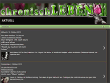 Tablet Screenshot of chronisch-leben-aktuell.blogspot.com