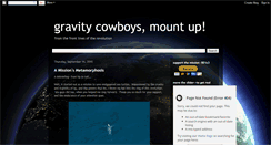 Desktop Screenshot of gravitycowboy.blogspot.com