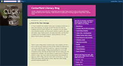 Desktop Screenshot of literacyatcenterfield.blogspot.com