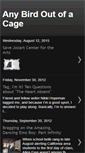 Mobile Screenshot of anybirdoutofacage.blogspot.com