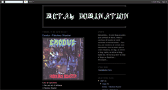 Desktop Screenshot of metal-domination.blogspot.com