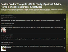 Tablet Screenshot of pastorfredsthoughts.blogspot.com