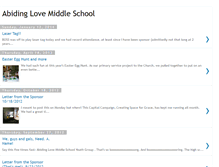 Tablet Screenshot of abidinglovemiddleschool.blogspot.com