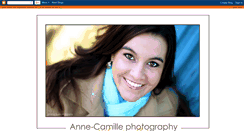 Desktop Screenshot of annecamillephotography.blogspot.com