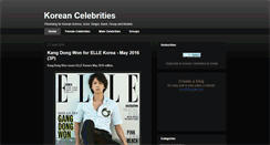 Desktop Screenshot of korean-celebrities.blogspot.com