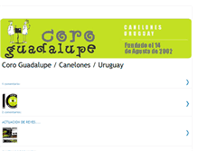 Tablet Screenshot of coroguadalupe.blogspot.com