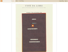 Tablet Screenshot of cosedalibri.blogspot.com