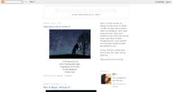 Desktop Screenshot of lyricallylovelylife.blogspot.com