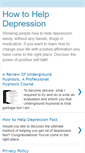 Mobile Screenshot of howtohelpdepression.blogspot.com