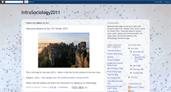 Desktop Screenshot of introsociology2011.blogspot.com