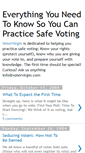 Mobile Screenshot of practicesafevoting.blogspot.com