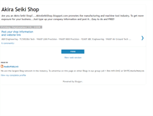 Tablet Screenshot of akiraseikishop.blogspot.com