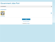 Tablet Screenshot of govtjobport.blogspot.com